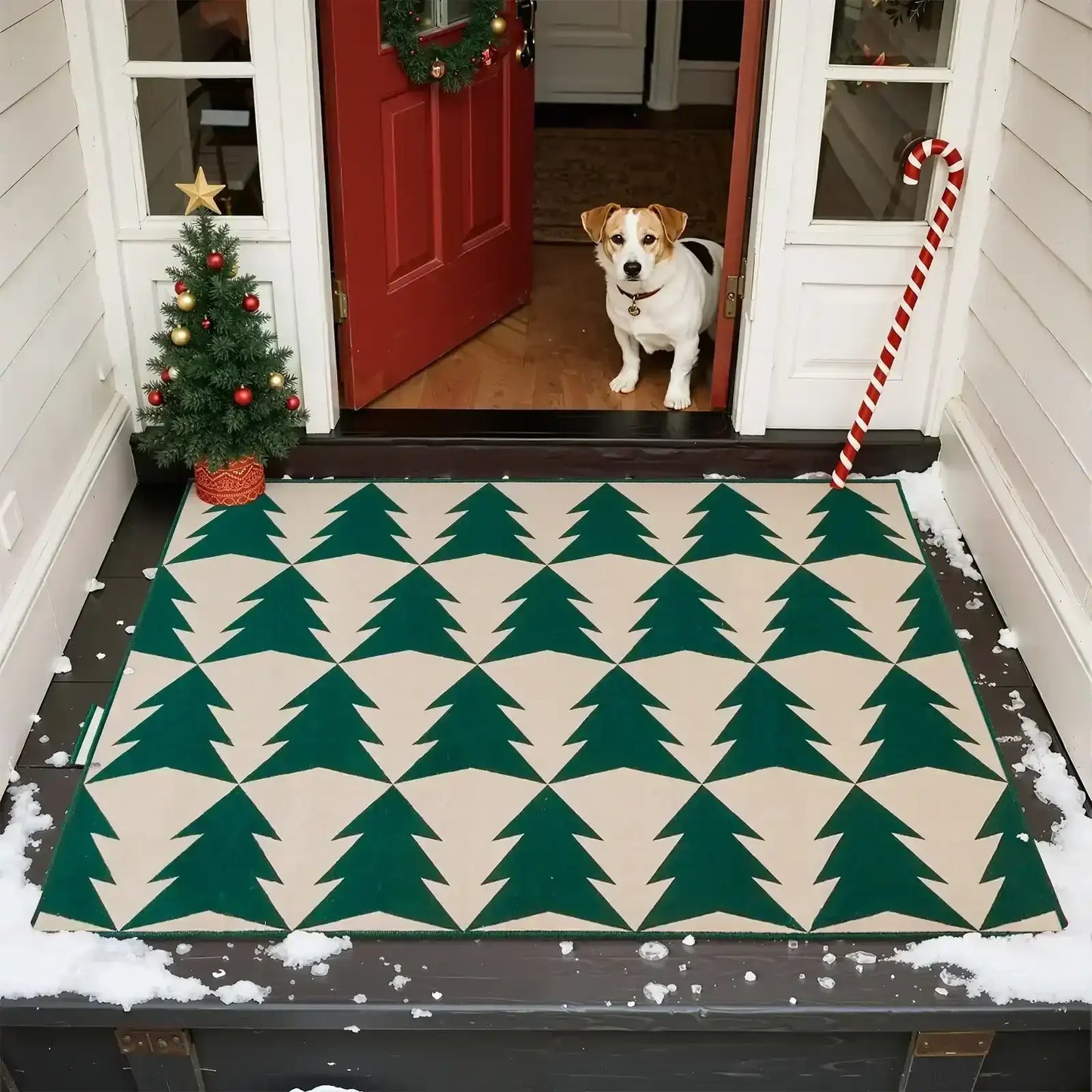 Christmas Trees Rug - Jinchan Home