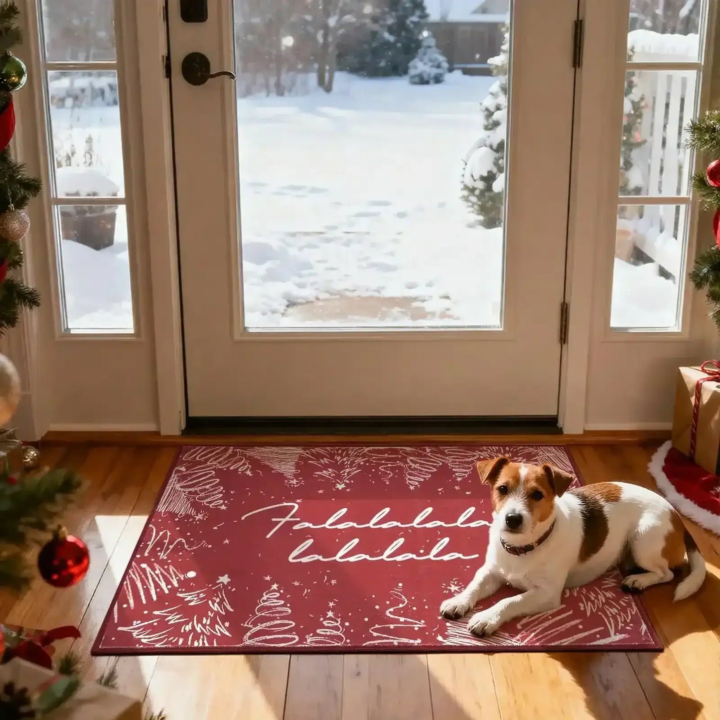 Deck The Halls Christmas Rug - Jinchan Home