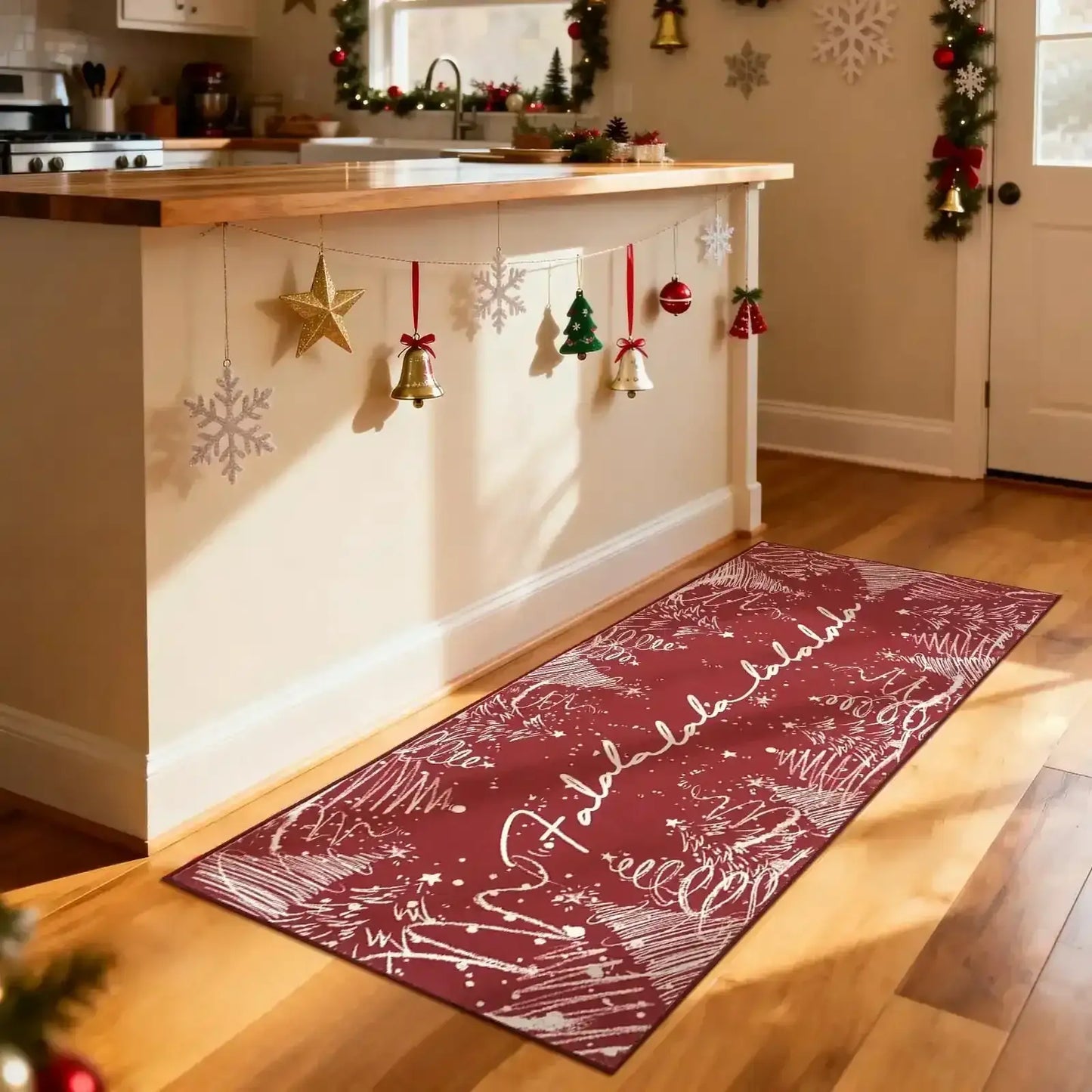 Deck The Halls Christmas Rug - Jinchan Home