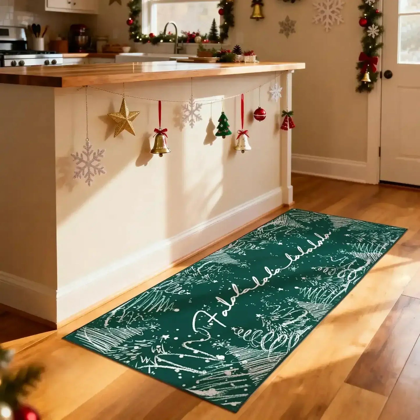 Deck The Halls Christmas Rug - Jinchan Home