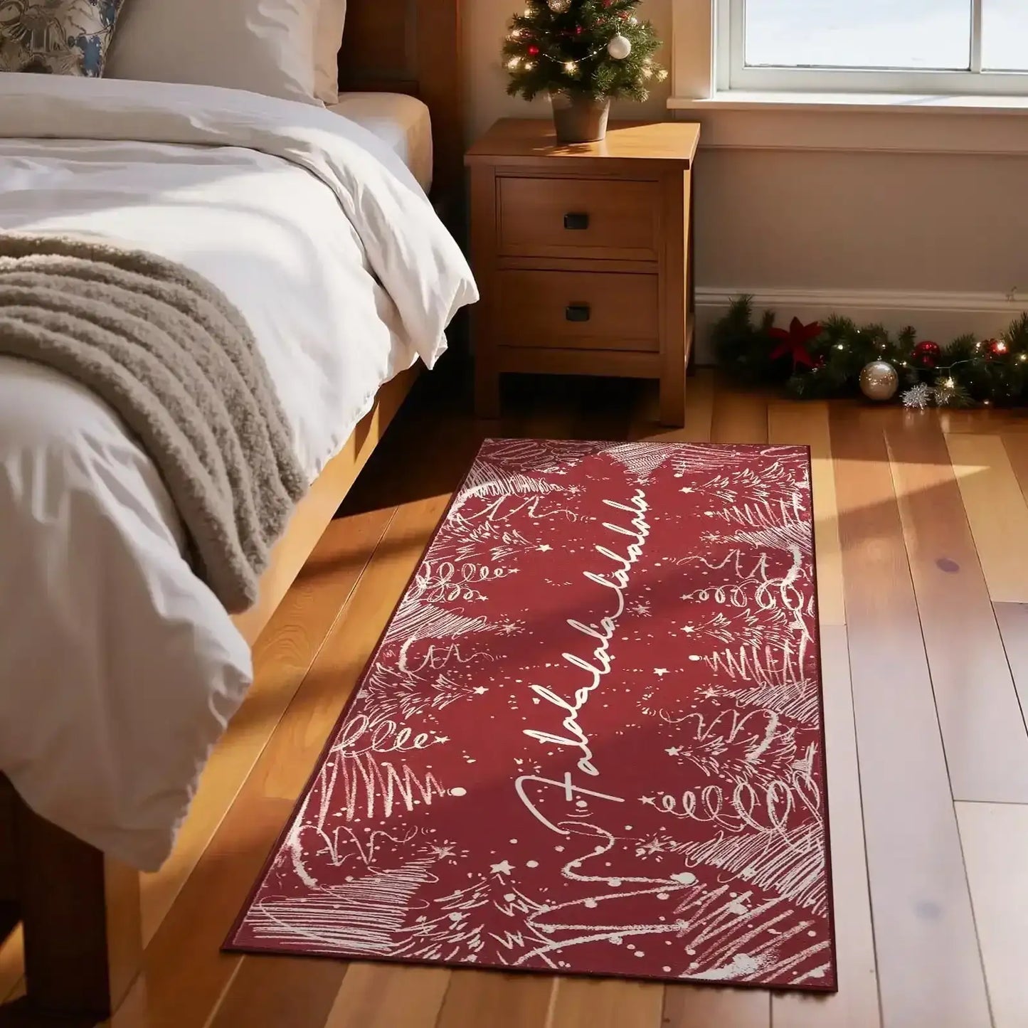 Deck The Halls Christmas Rug - Jinchan Home