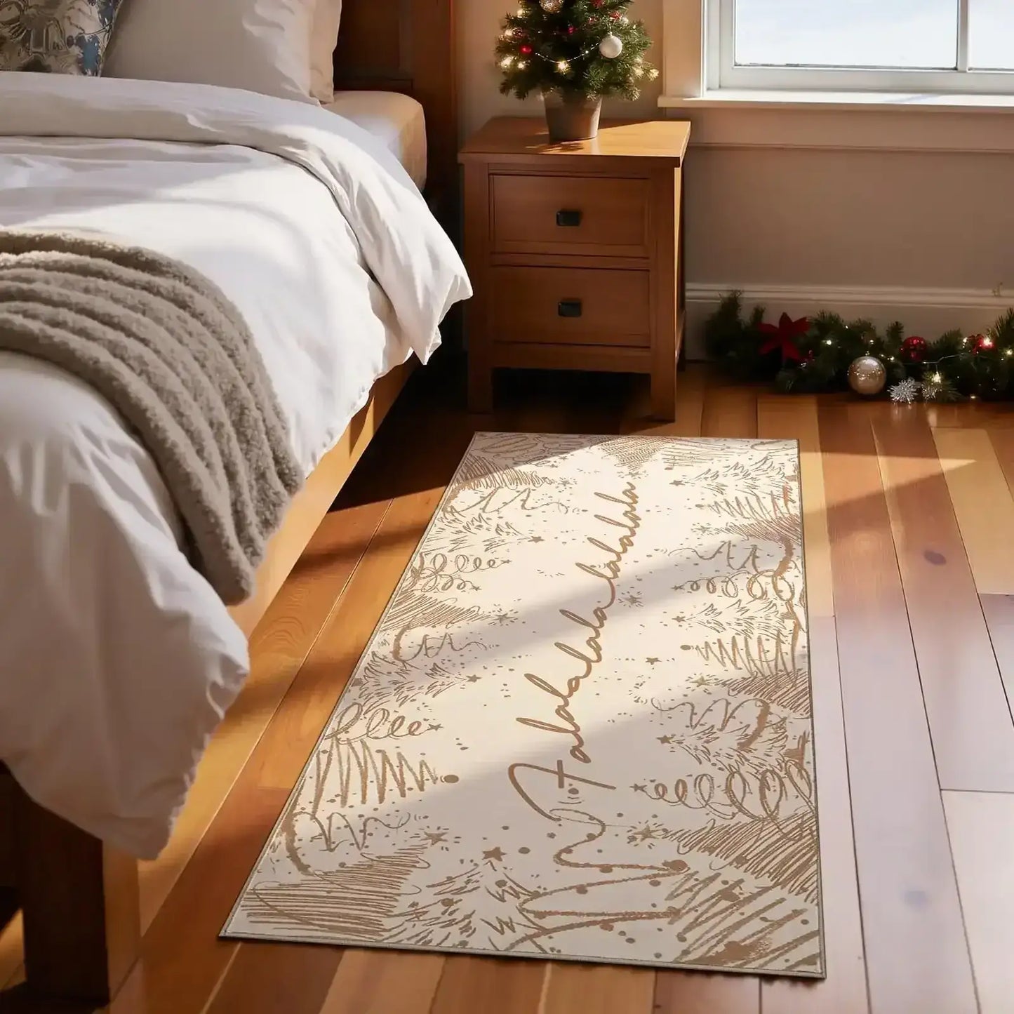 Deck The Halls Christmas Rug - Jinchan Home