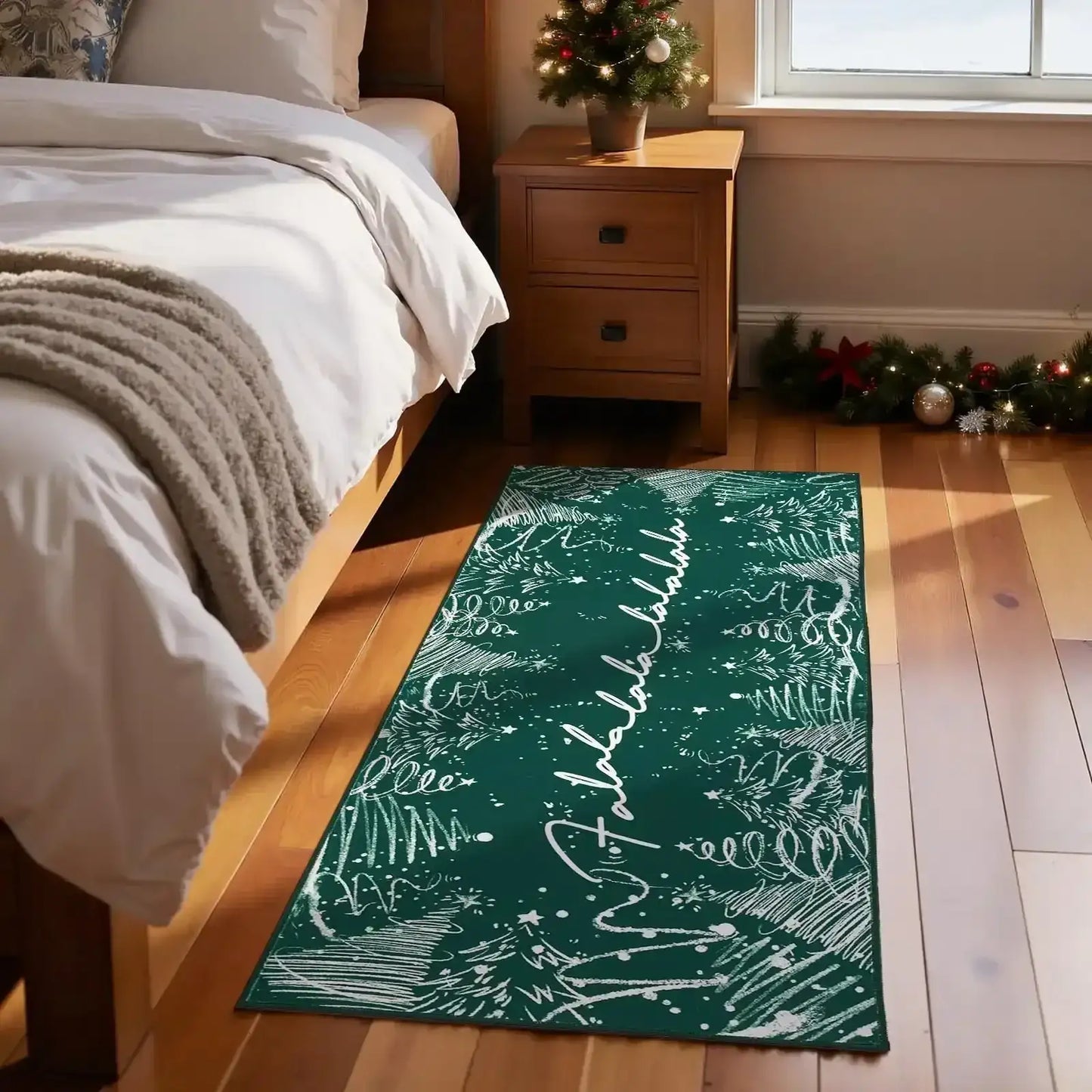 Deck The Halls Christmas Rug - Jinchan Home