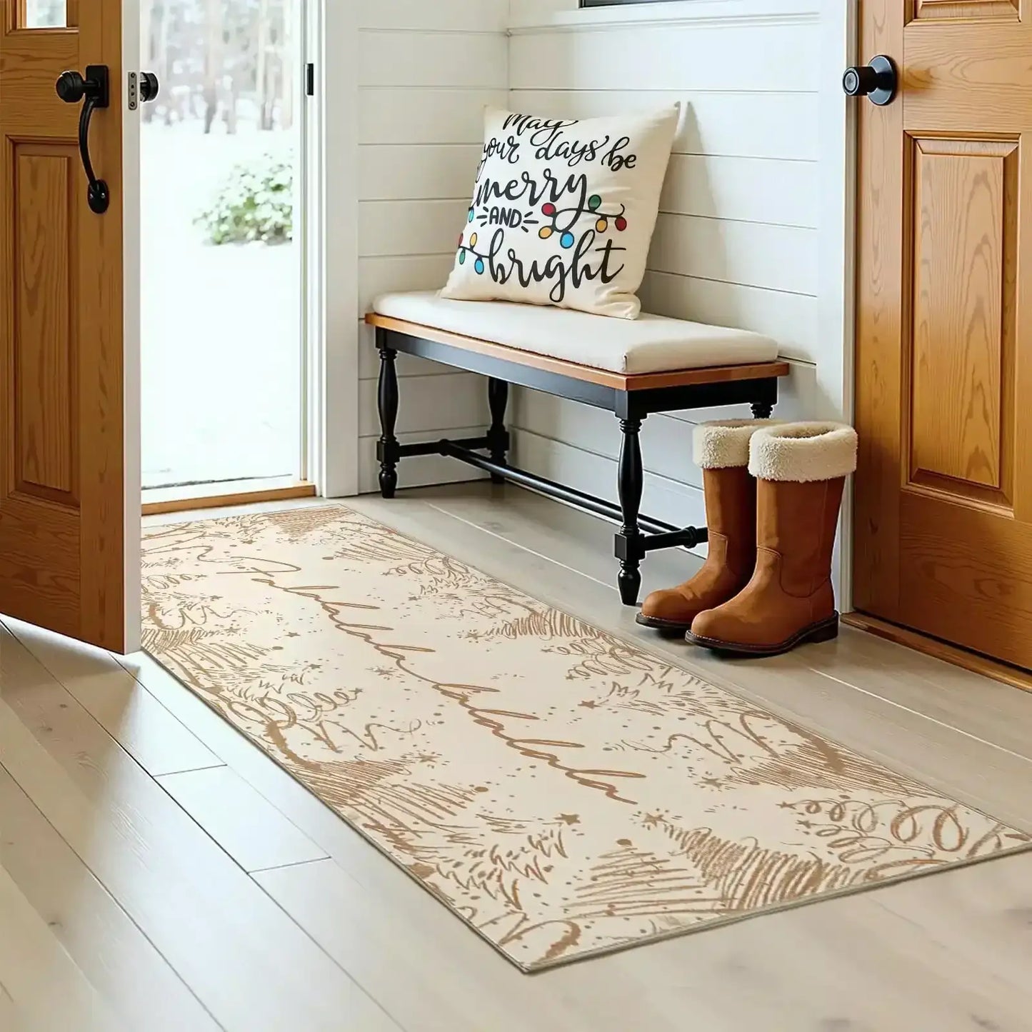 Deck The Halls Christmas Rug - Jinchan Home