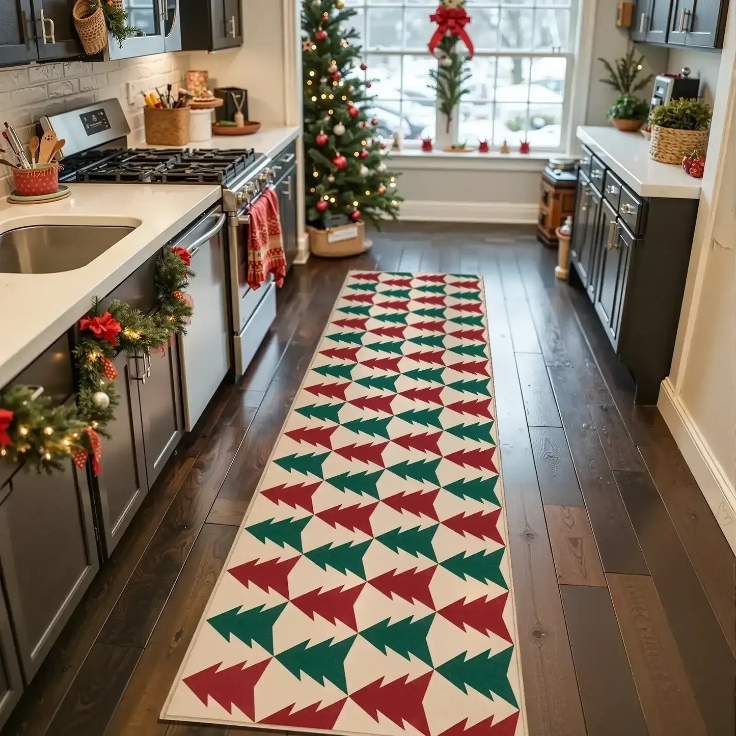 Christmas Trees Rug - Jinchan Home