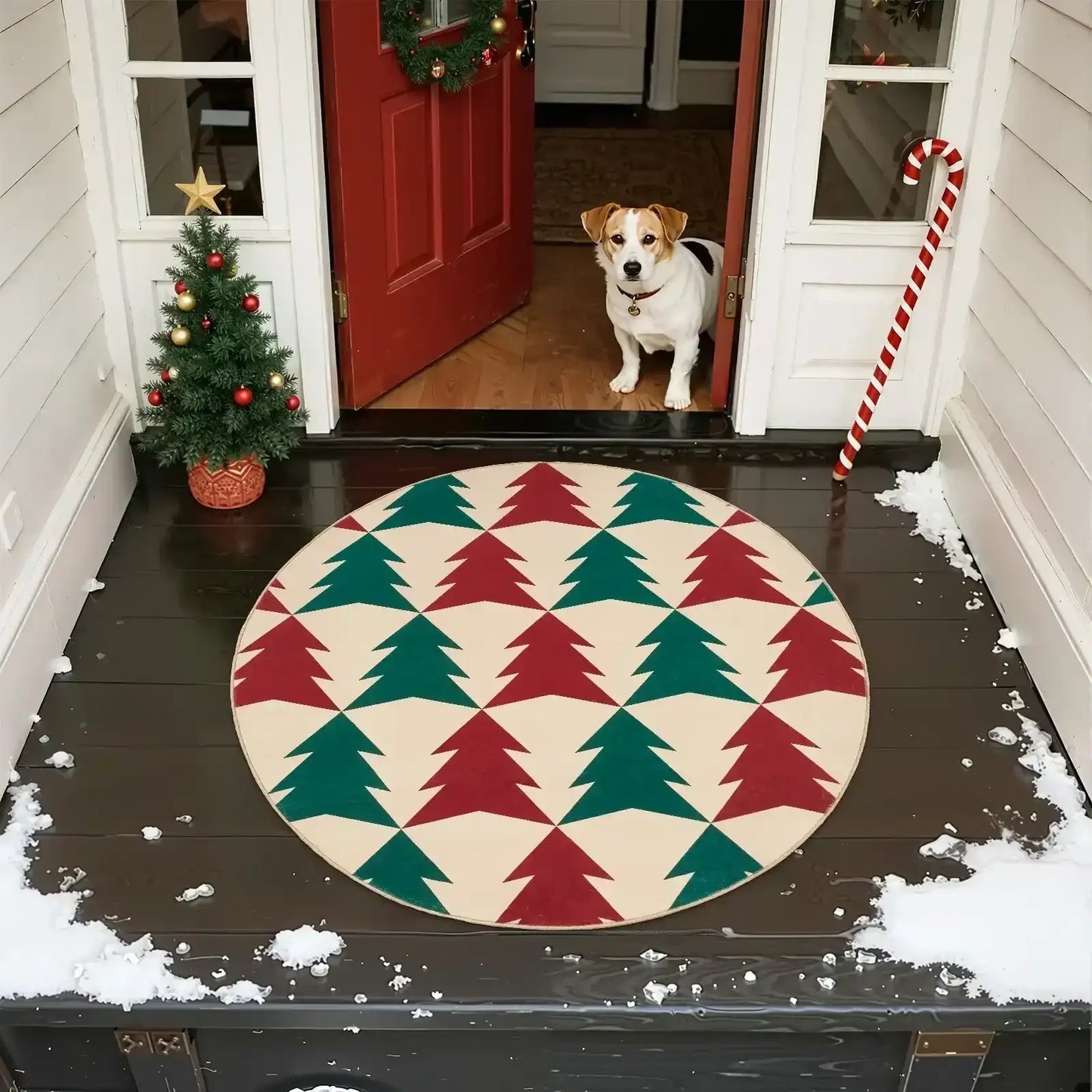Christmas Trees Rug - Jinchan Home