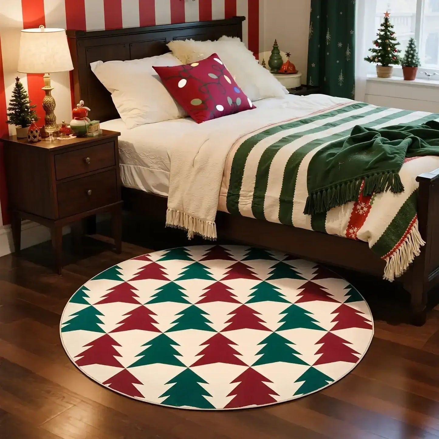 Christmas Trees Rug - Jinchan Home