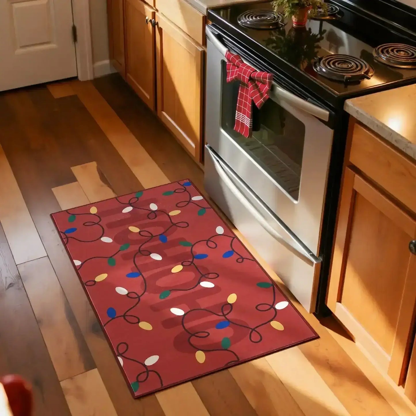 HoHoHo Jingle Lights Rug - Jinchan Home