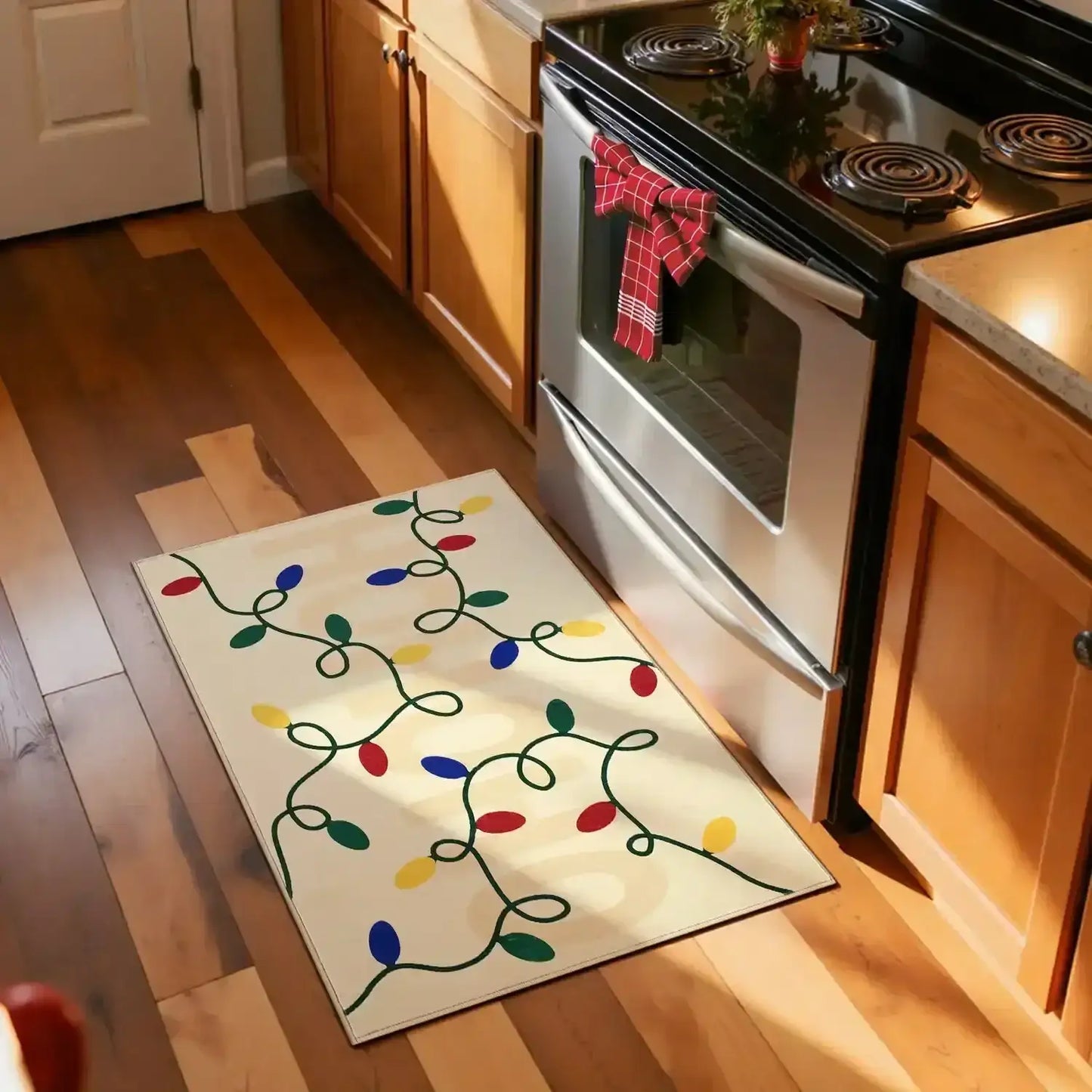 HoHoHo Jingle Lights Rug - Jinchan Home