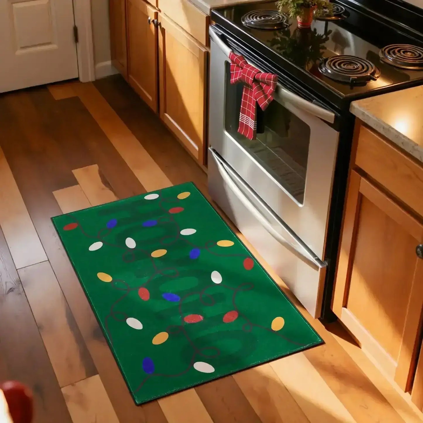 HoHoHo Jingle Lights Rug - Jinchan Home