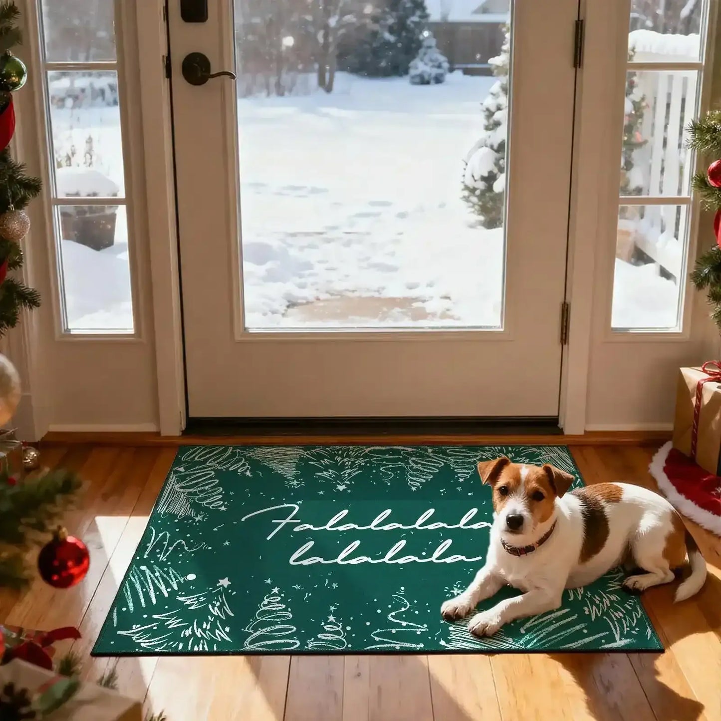 Deck The Halls Christmas Rug - Jinchan Home