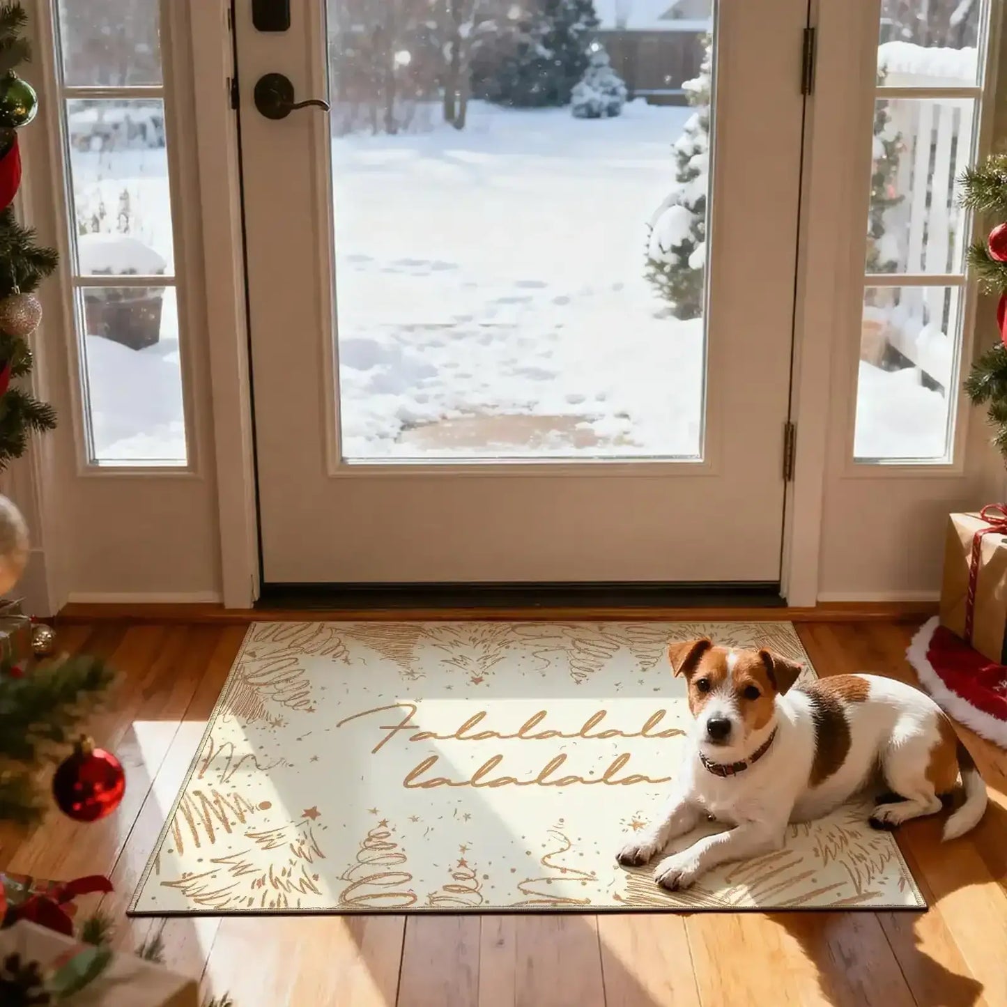 Deck The Halls Christmas Rug - Jinchan Home