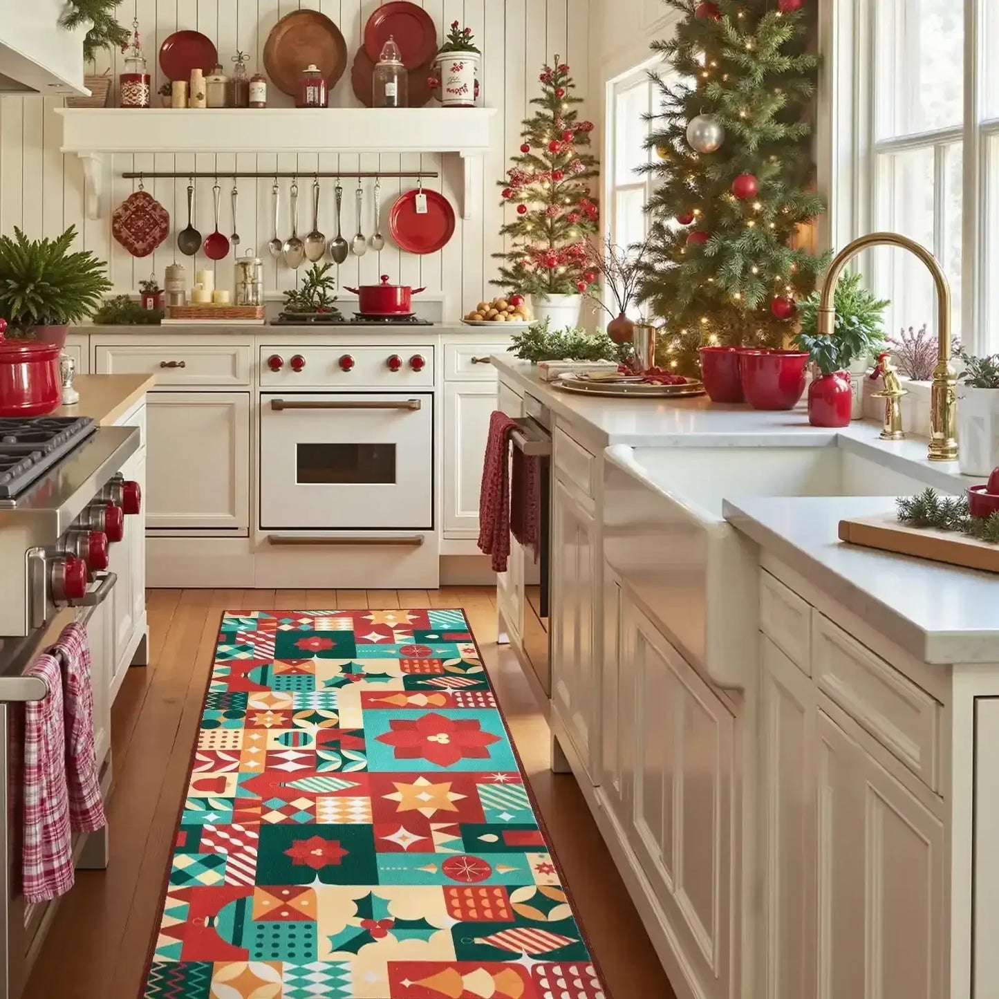 Holiday Patch Rug - Jinchan Home