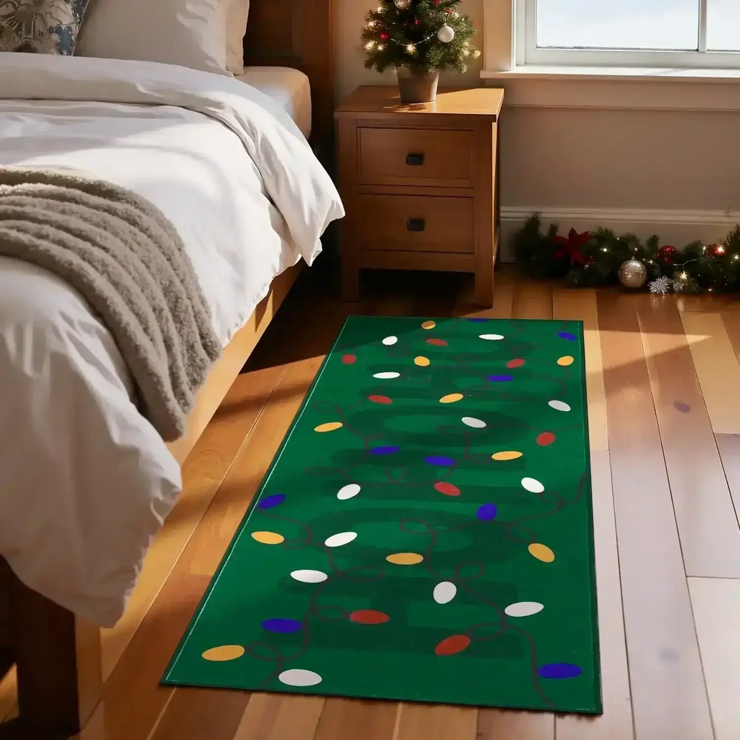 HoHoHo Jingle Lights Rug - Jinchan Home