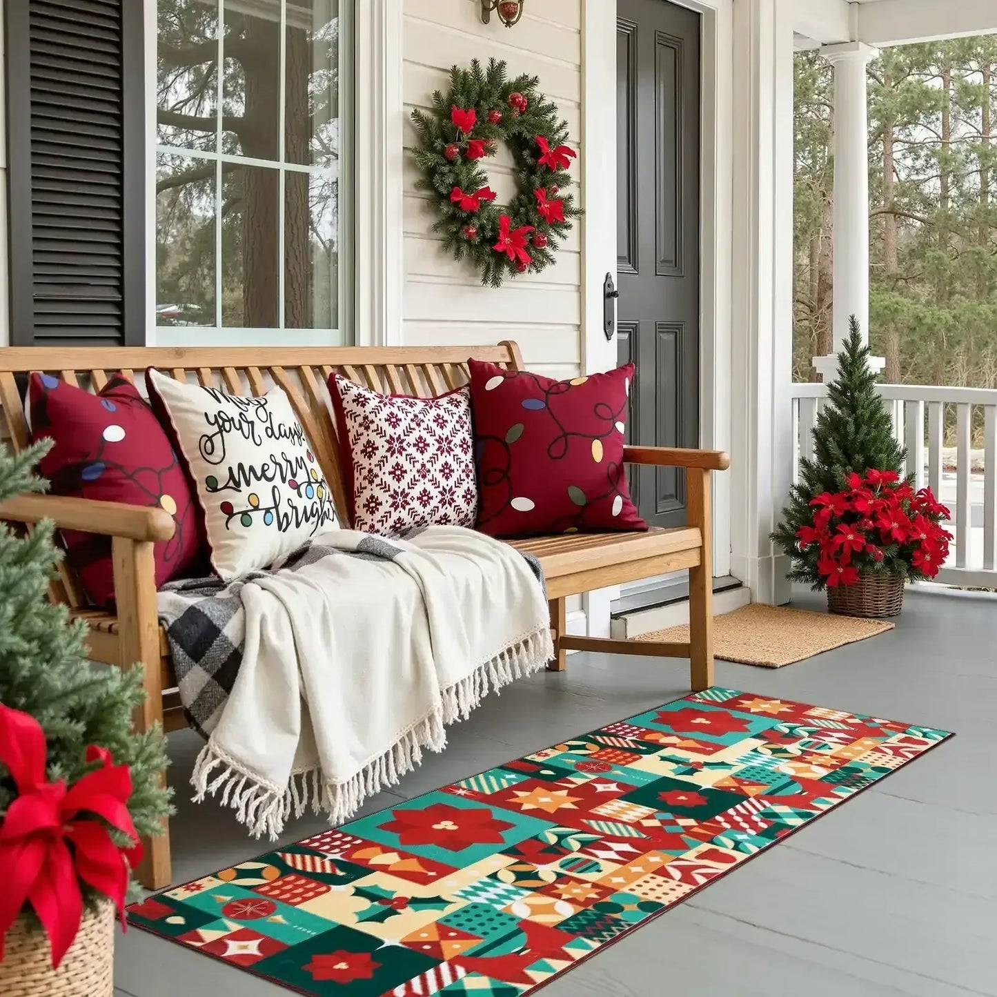 Holiday Patch Rug - Jinchan Home