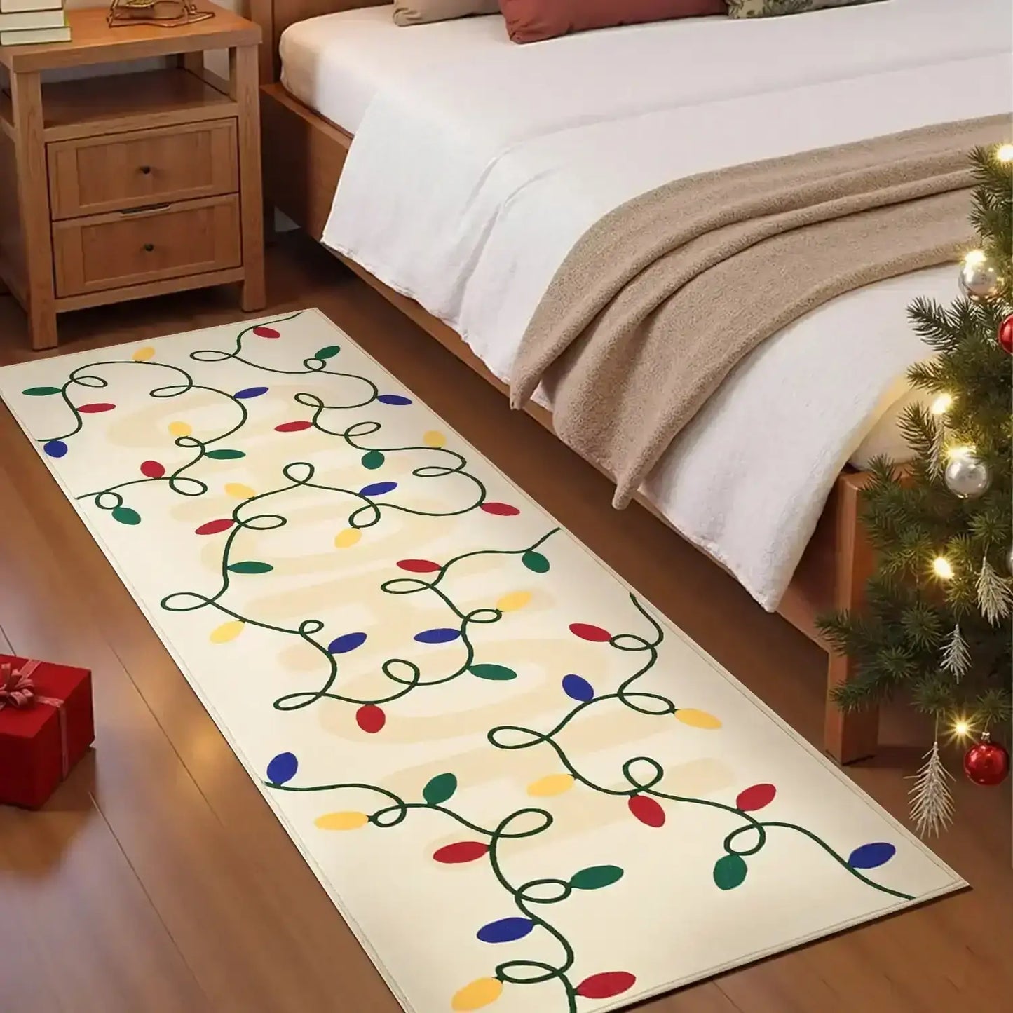 HoHoHo Jingle Lights Rug - Jinchan Home
