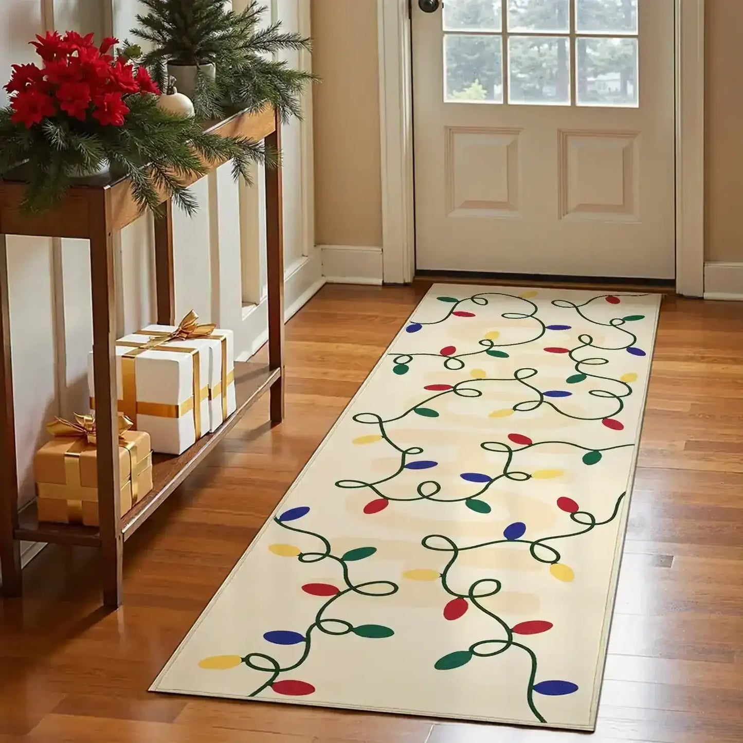 HoHoHo Jingle Lights Rug - Jinchan Home