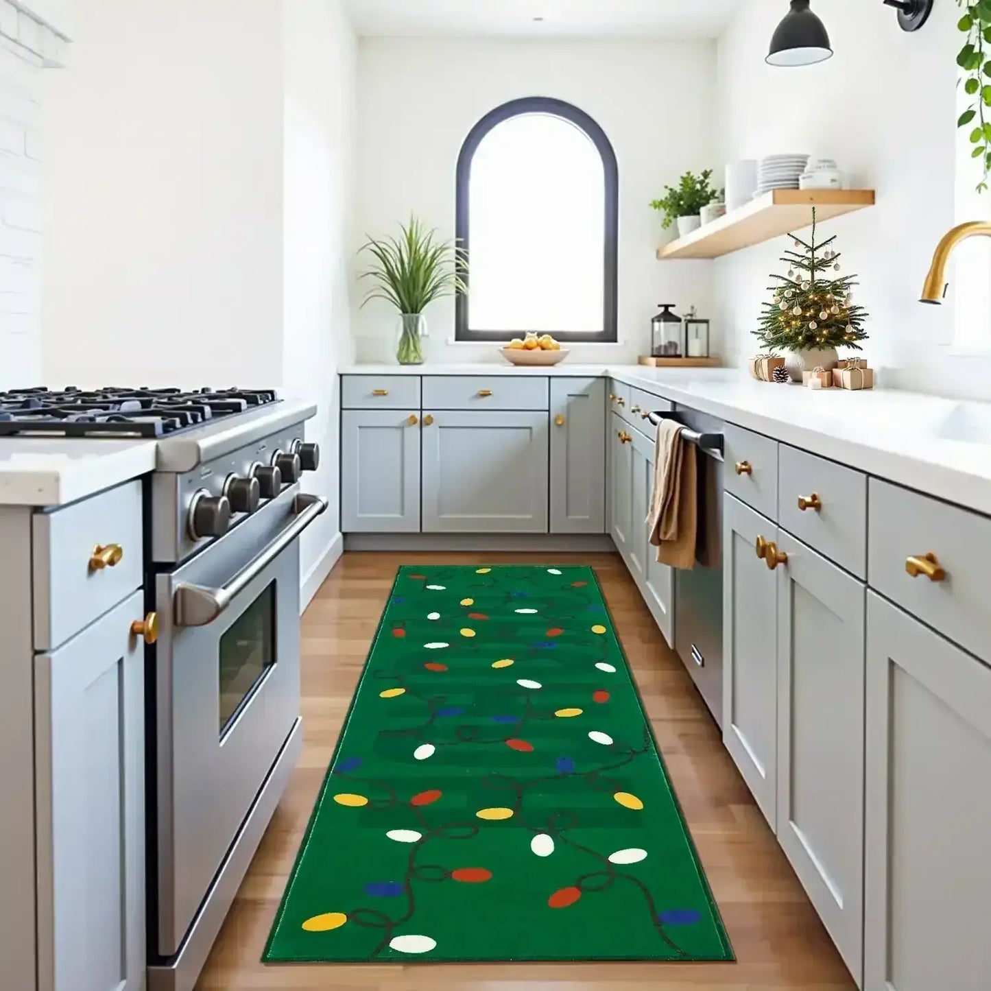 HoHoHo Jingle Lights Rug - Jinchan Home