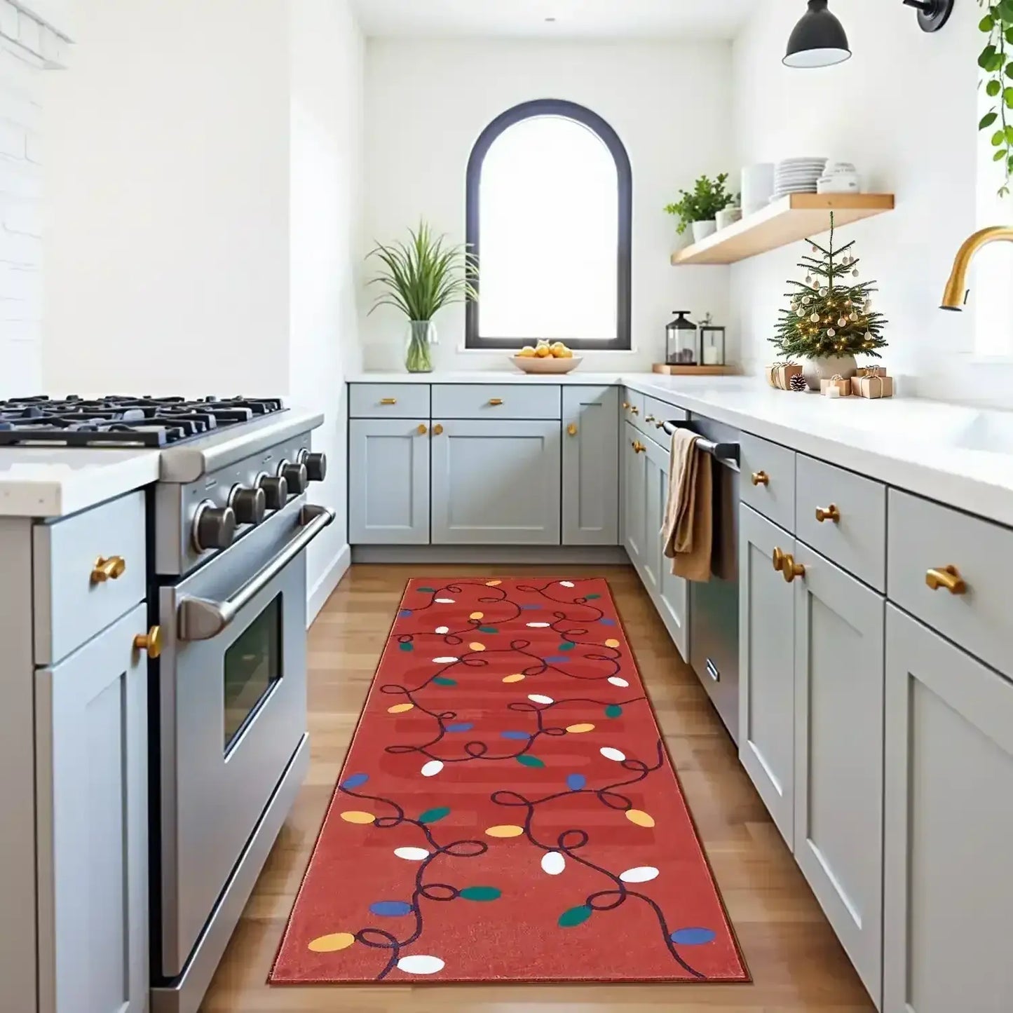 HoHoHo Jingle Lights Rug - Jinchan Home