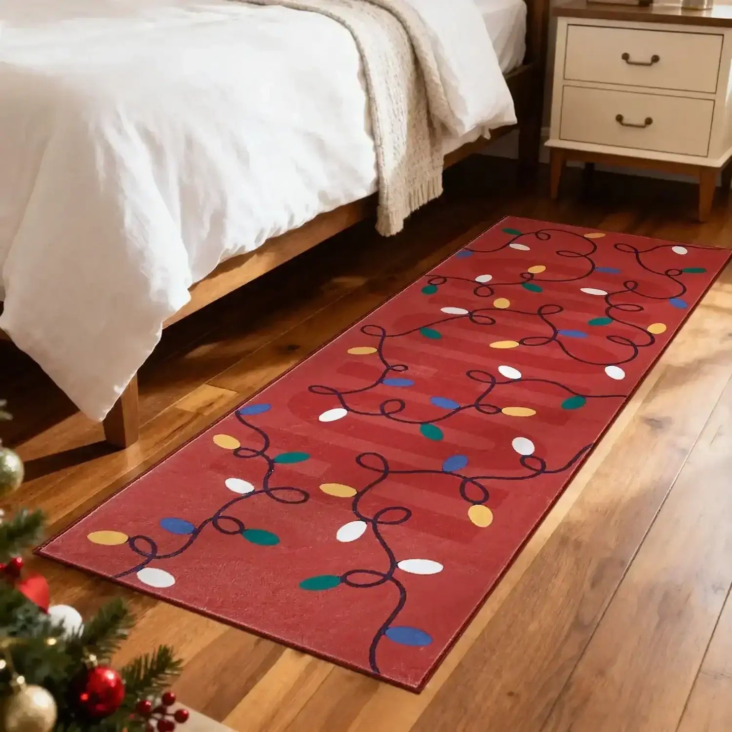 HoHoHo Jingle Lights Rug - Jinchan Home