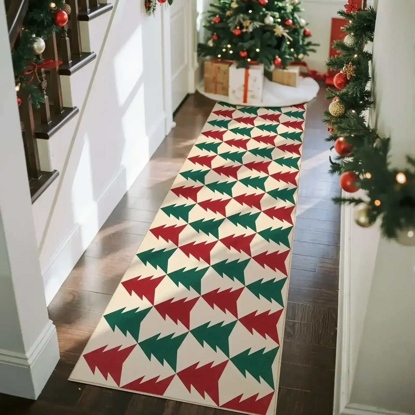 Christmas Trees Rug - Jinchan Home