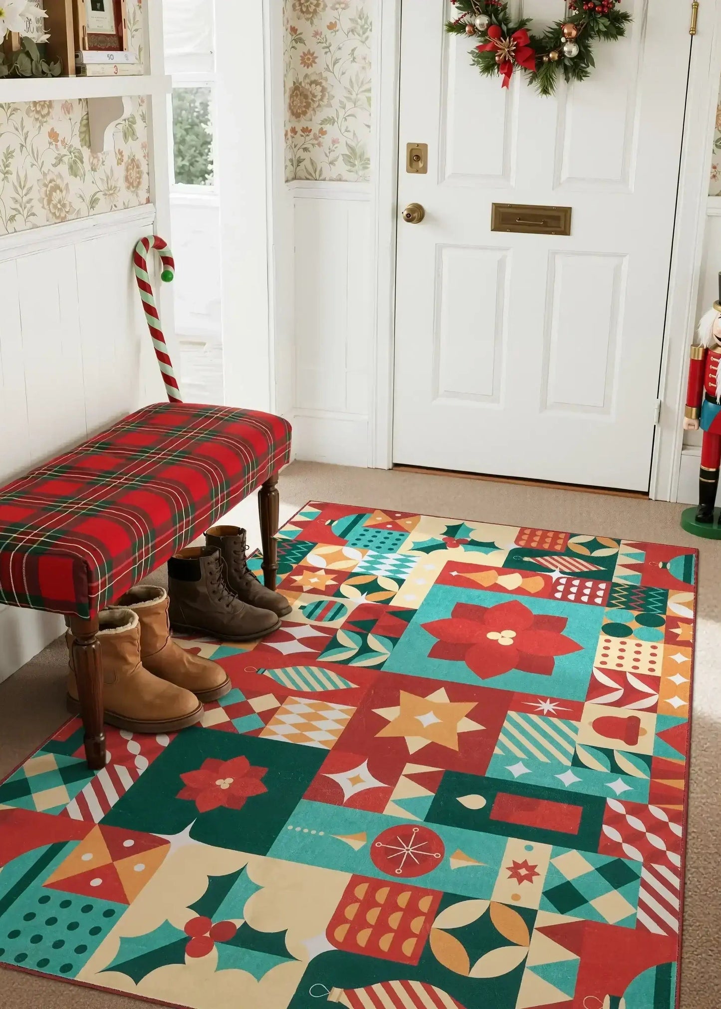 Holiday Patch Rug - Jinchan Home