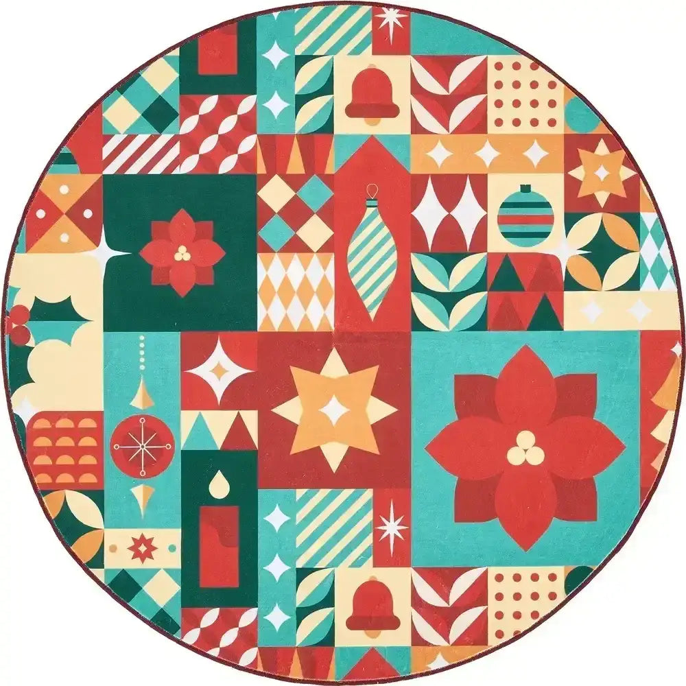 Holiday Patch Rug - Jinchan Home