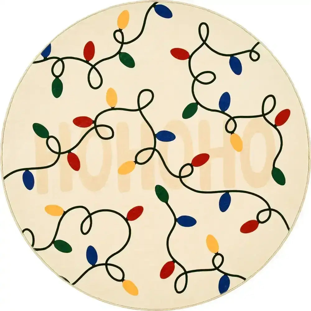 HoHoHo Jingle Lights Rug - Jinchan Home