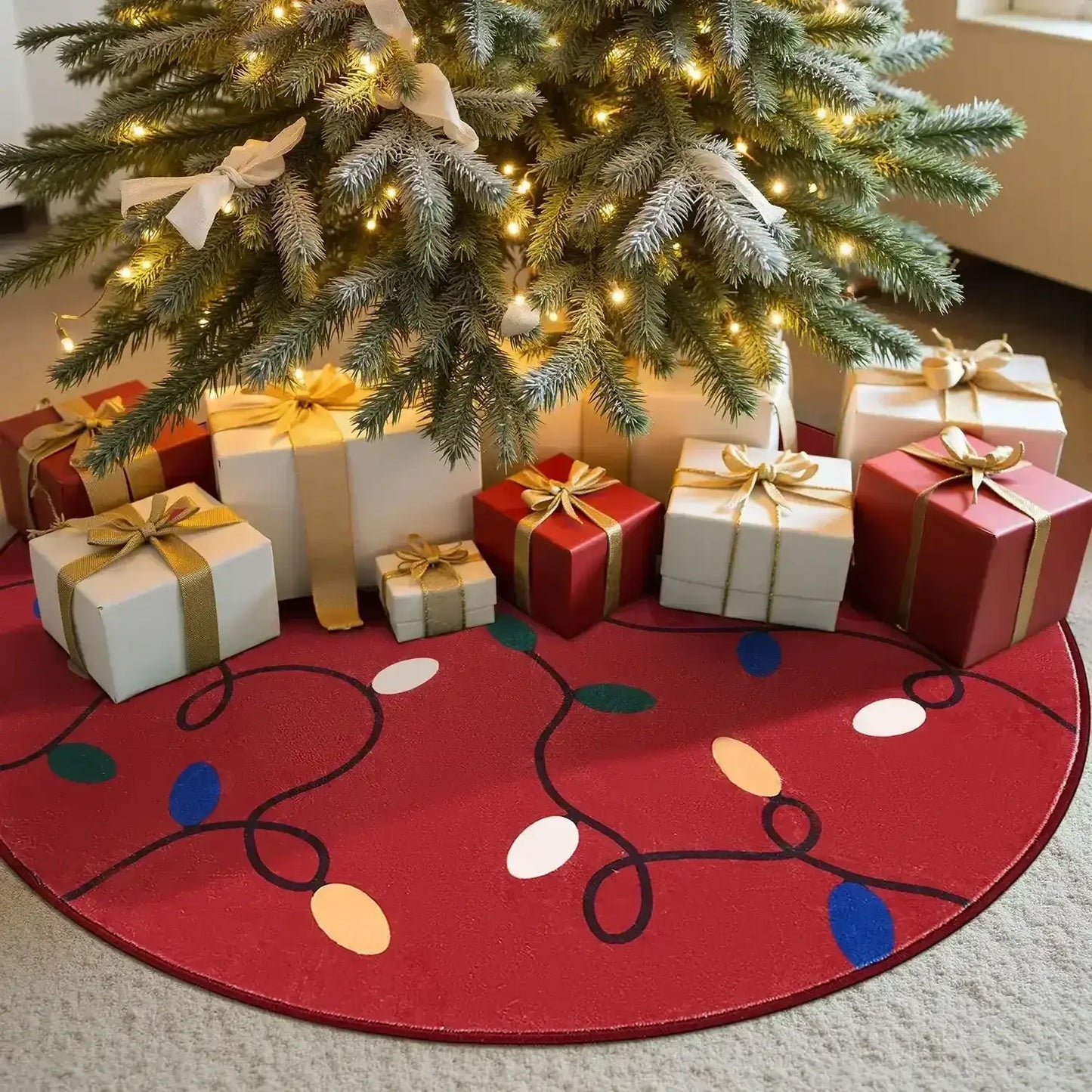 HoHoHo Jingle Lights Rug - Jinchan Home