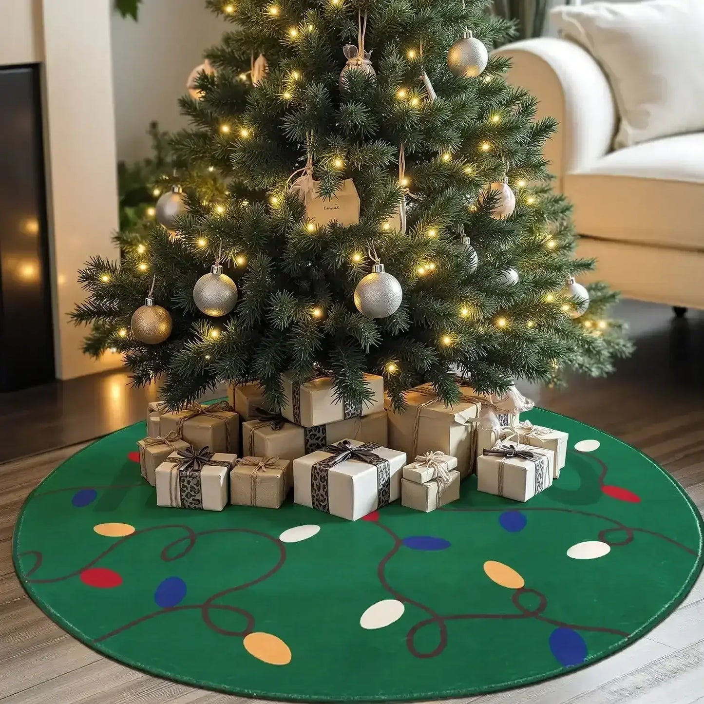 HoHoHo Jingle Lights Rug - Jinchan Home