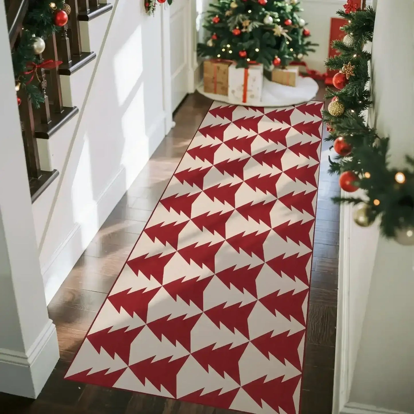 Christmas Trees Rug - Jinchan Home