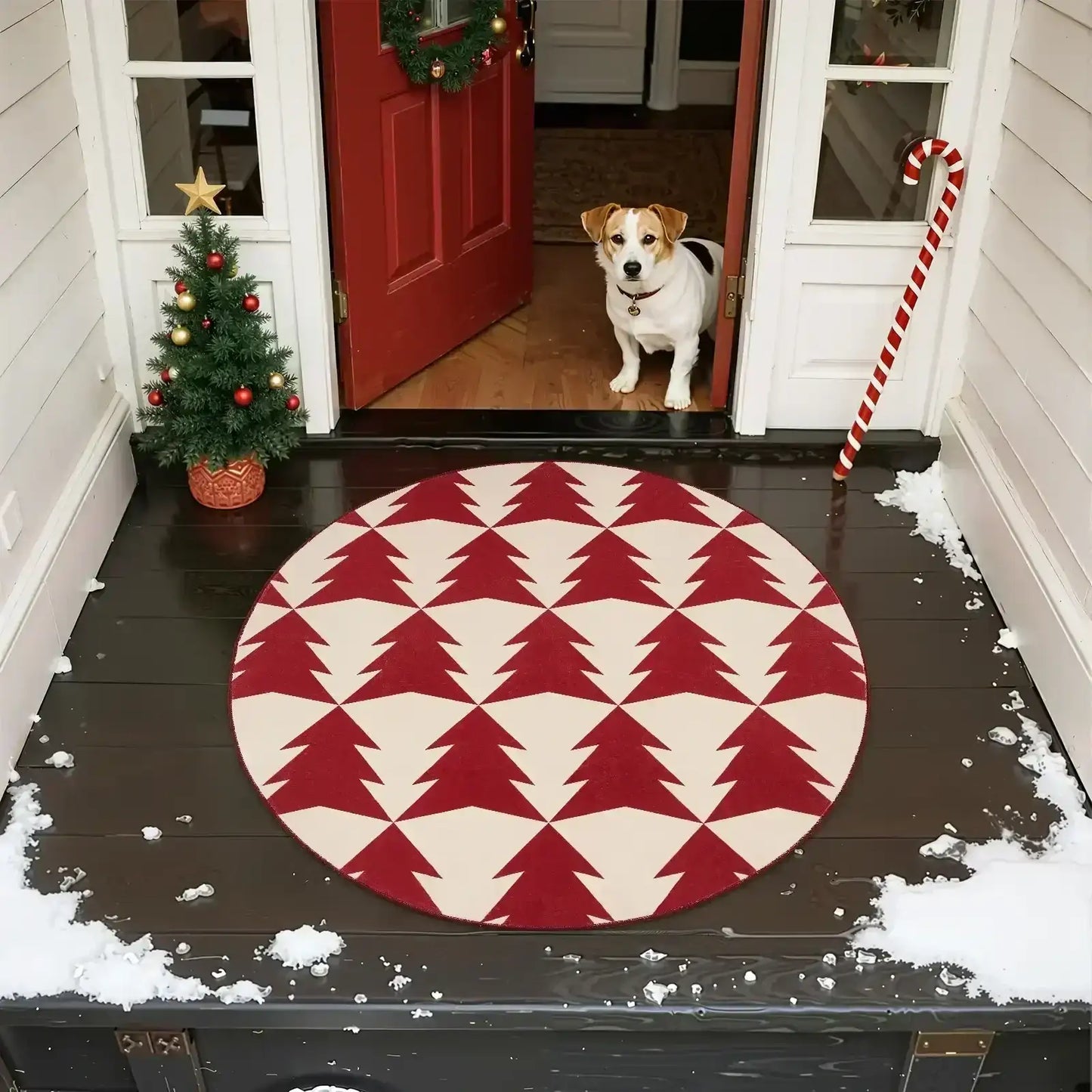 Christmas Trees Rug - Jinchan Home
