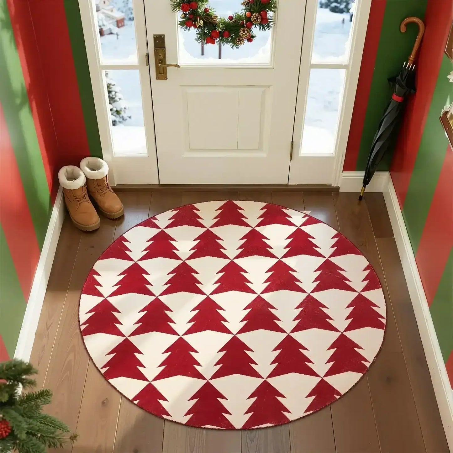 Christmas Trees Rug - Jinchan Home