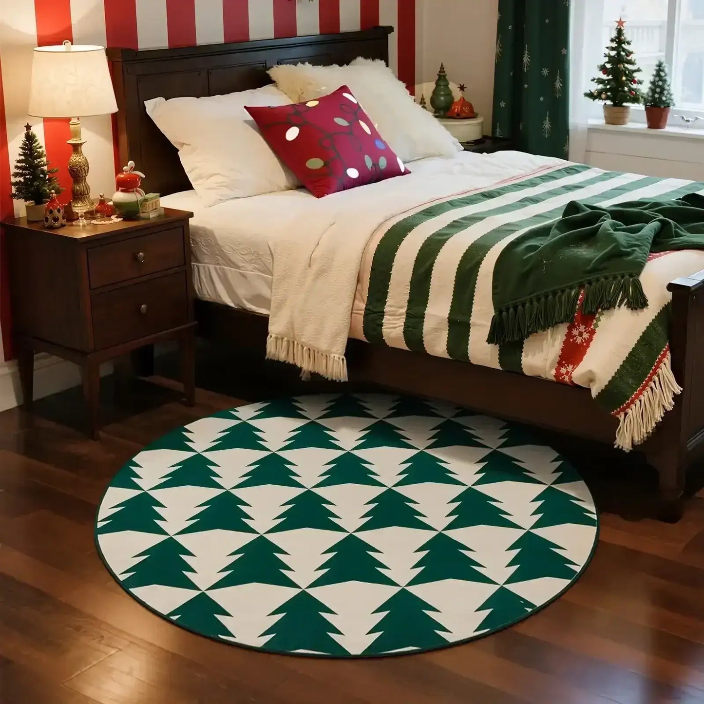 Christmas Trees Rug - Jinchan Home