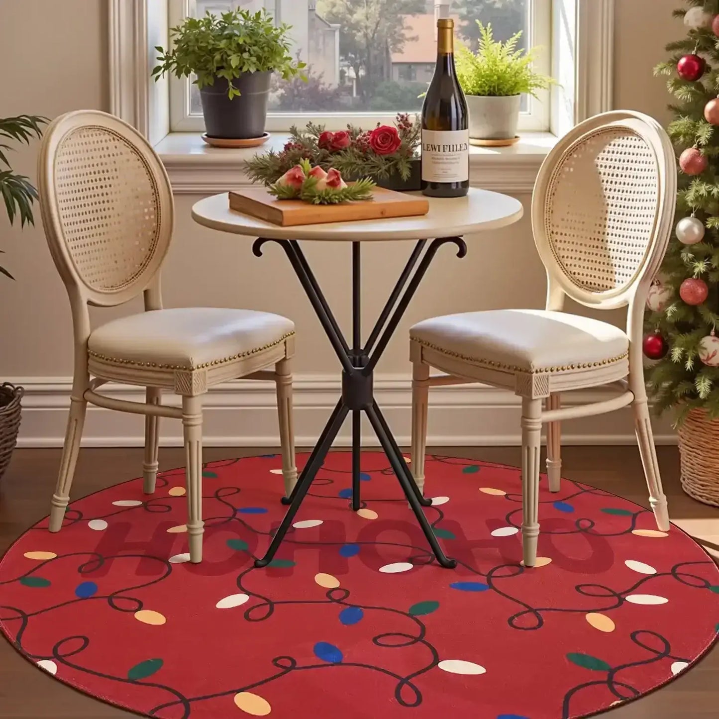 HoHoHo Jingle Lights Rug - Jinchan Home
