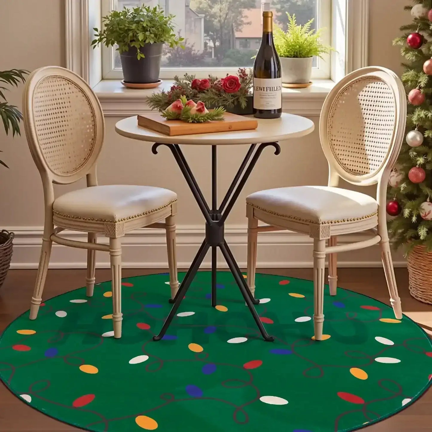 HoHoHo Jingle Lights Rug - Jinchan Home