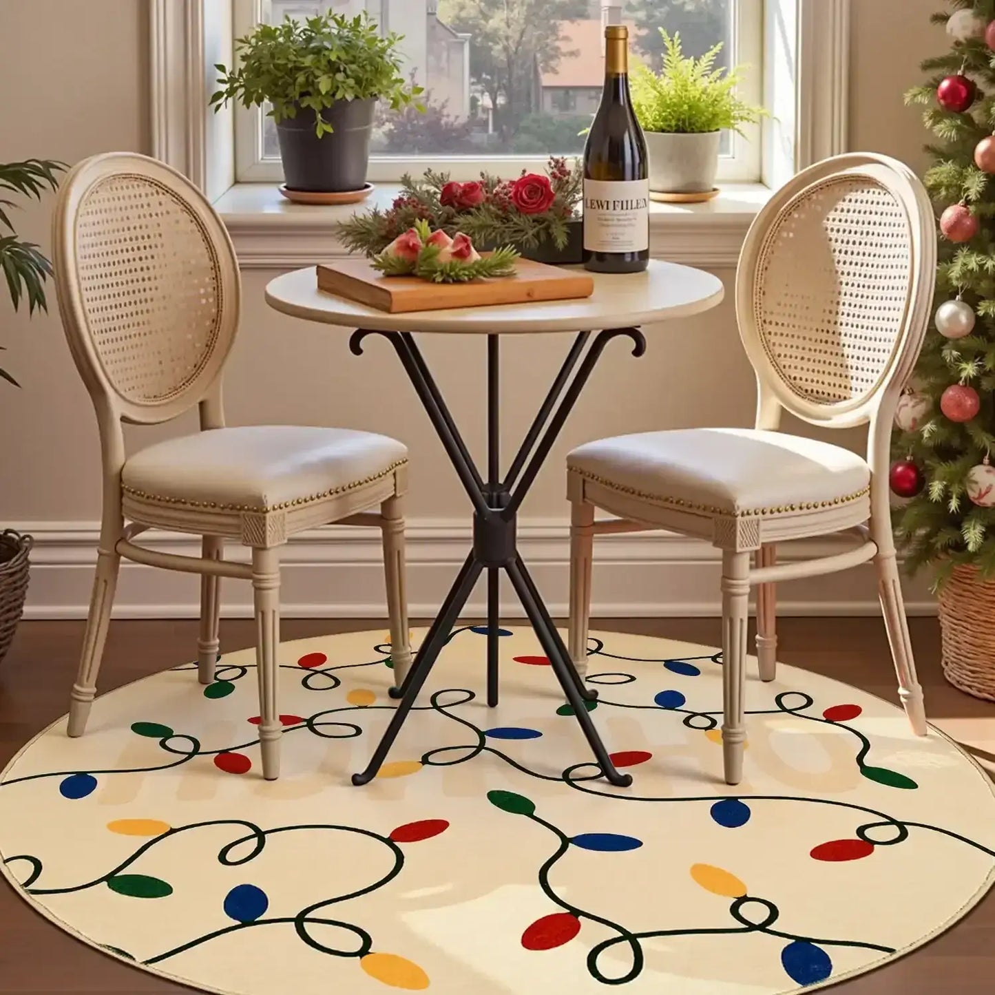 HoHoHo Jingle Lights Rug - Jinchan Home