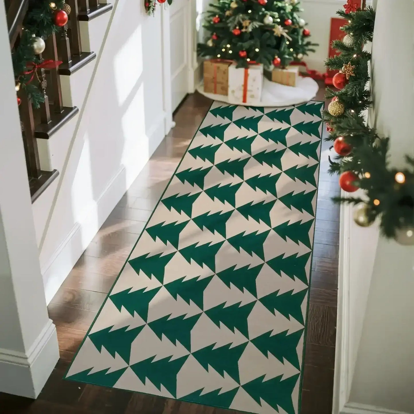 Christmas Trees Rug - Jinchan Home