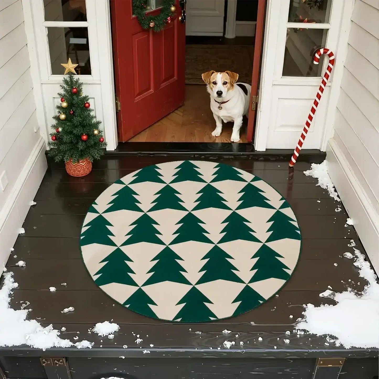 Christmas Trees Rug - Jinchan Home