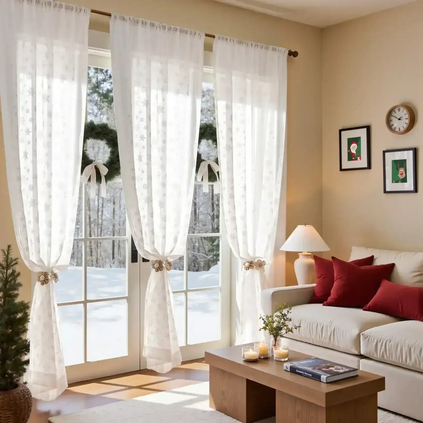 Snowflake Glow Curtain - Jinchan Home