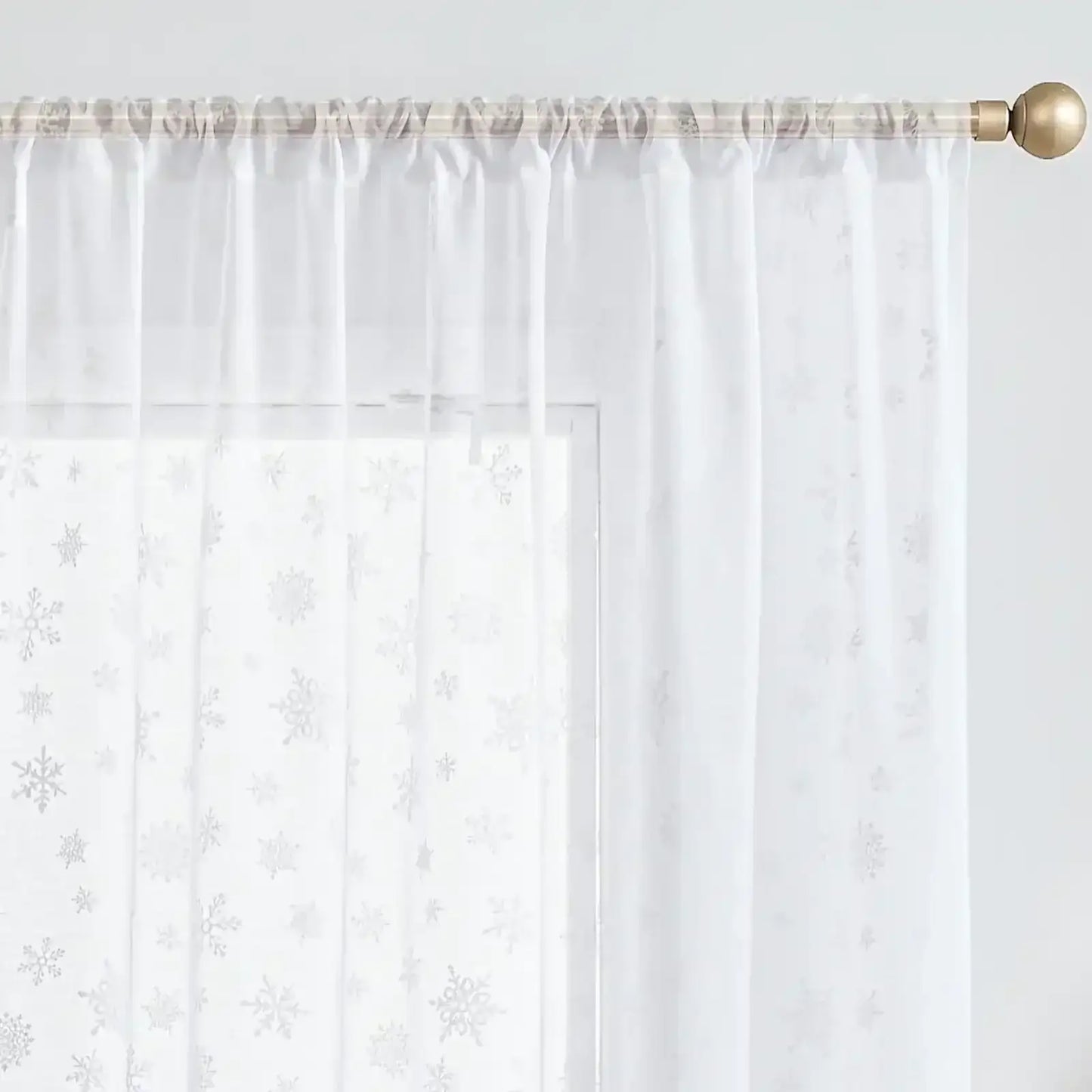 Snowflake Glow Curtain - Jinchan Home