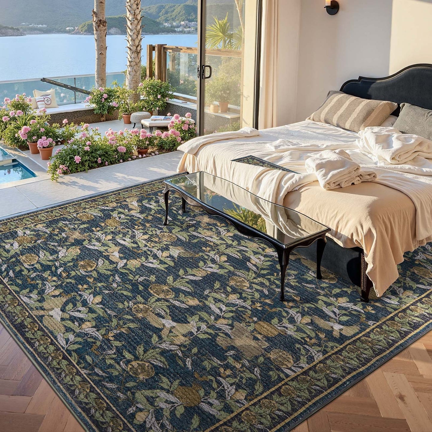 What Size Rug for a Queen Bed? - Jinchan Home