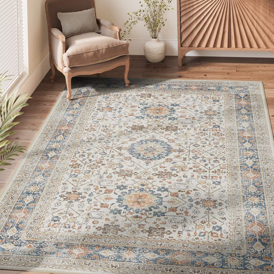 Persian-Style Scattered Medallion Rug - Jinchan Home