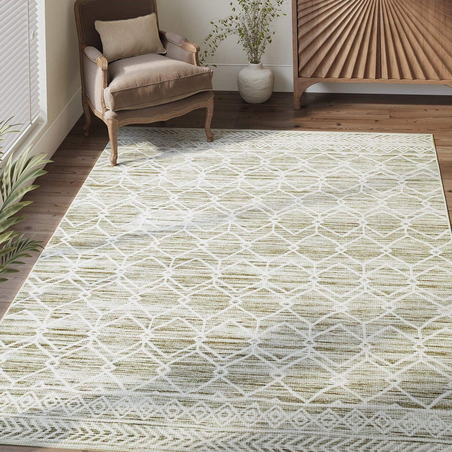Moroccan Diamond Geometric Rug - Jinchan Home