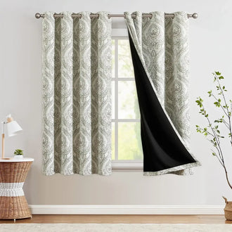 
                    
                      Paisley Pattern Grommet Curtains - Jinchan Home
                    
                  