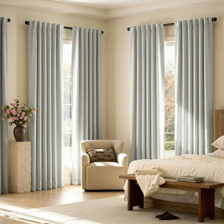 Luxe Chenille Blackout 3-in-1 Curtains - Jinchan Home