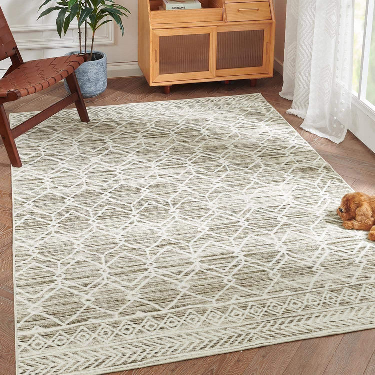 Moroccan Diamond Geometric Rug - Jinchan Home