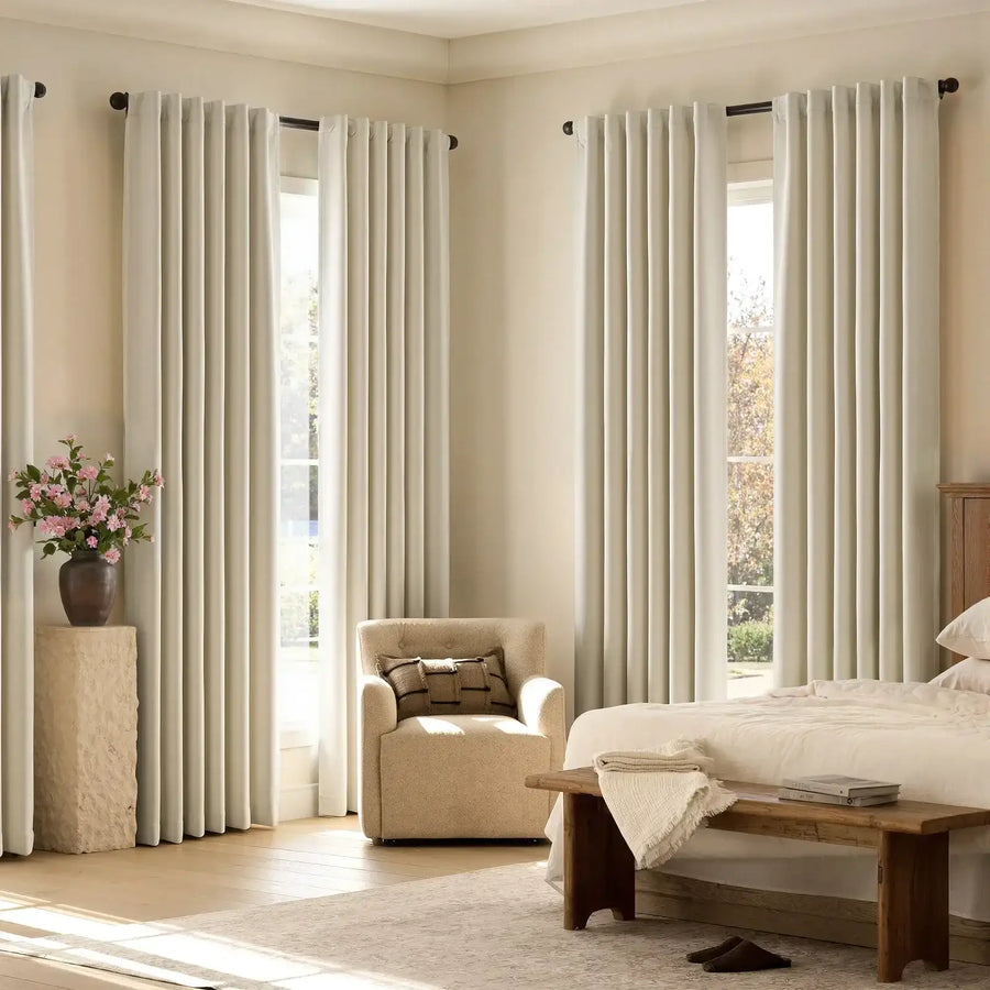 Luxe Chenille Blackout 3-in-1 Curtains - Jinchan Home