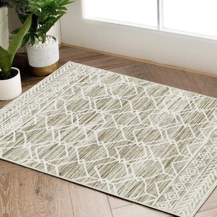 Moroccan Diamond Geometric Rug - Jinchan Home