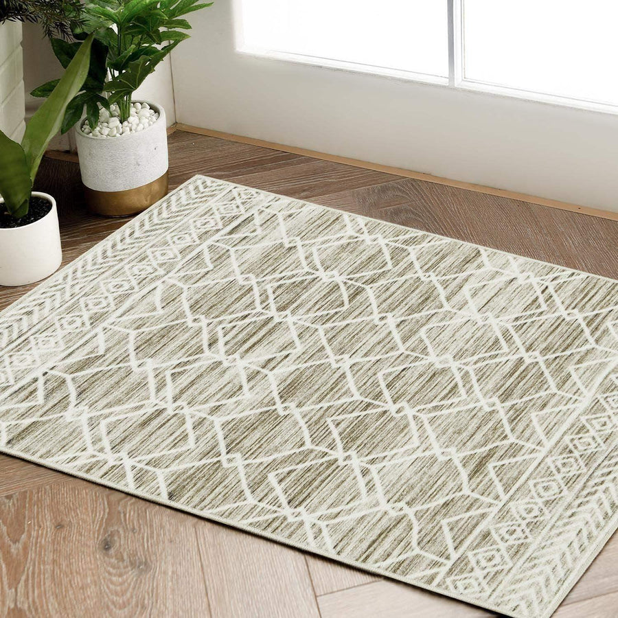 Moroccan Diamond Geometric Rug - Jinchan Home